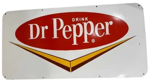 Classic Dr Pepper  Sign - Eye-Catching Retro Design for Collectors