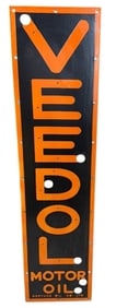 Veedol Motor Oil Porcelain Neon Skin Sign - Eye-Catching Vintage Design for Collectors