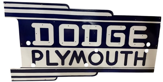 Dodge Plymouth Vintage Neon Skin Porcelain Sign - Eye-Catching Decorative Piece