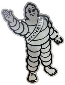 Iconic Michelin Man Porcelain Neon Skin Sign for Auto Enthusiasts