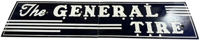 The General Tire Porcelain Neon Skin Sign ?Two Piece Sign Classic Automotive Advertising