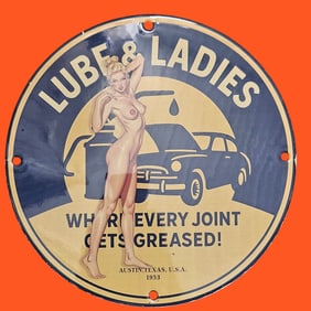 Vintage Coca-Cola Porcelain Sign with Iconic Artistry - Perfect for Collectors