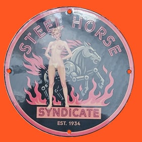 Vintage Coca-Cola Porcelain Sign Featuring Iconic Artwork ? Perfect for Collectors