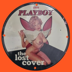 Iconic Playboy Marilyn Monroe Porcelain Sign - A Must-Have Collectible for Fans