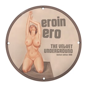 Limited Edition 1966 Velvet Underground Porcelain Sign - Eroin Ero Art