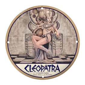 Vintage 8-Inch Porcelain Cleopatra Sign ? Timeless Beauty & Elegance
