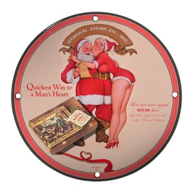 Unique 8-Inch Porcelain Pin-Up Girl Sign ? Vintage Charm for Collectors & Home Decor