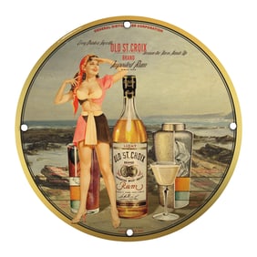 Vintage-Inspired Porcelain Pin-Up Girl 8-Inch Sign ? A Unique Decor Piece for Collectors