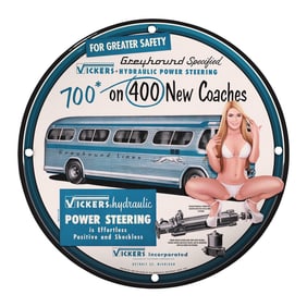 Vintage Porcelain Pin-Up Girl Sign - 8-Inch Unique Design for Collectors