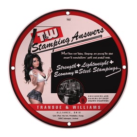 Vintage 8-Inch Porcelain Pin-Up Girl Sign - Unique Design for Collectors