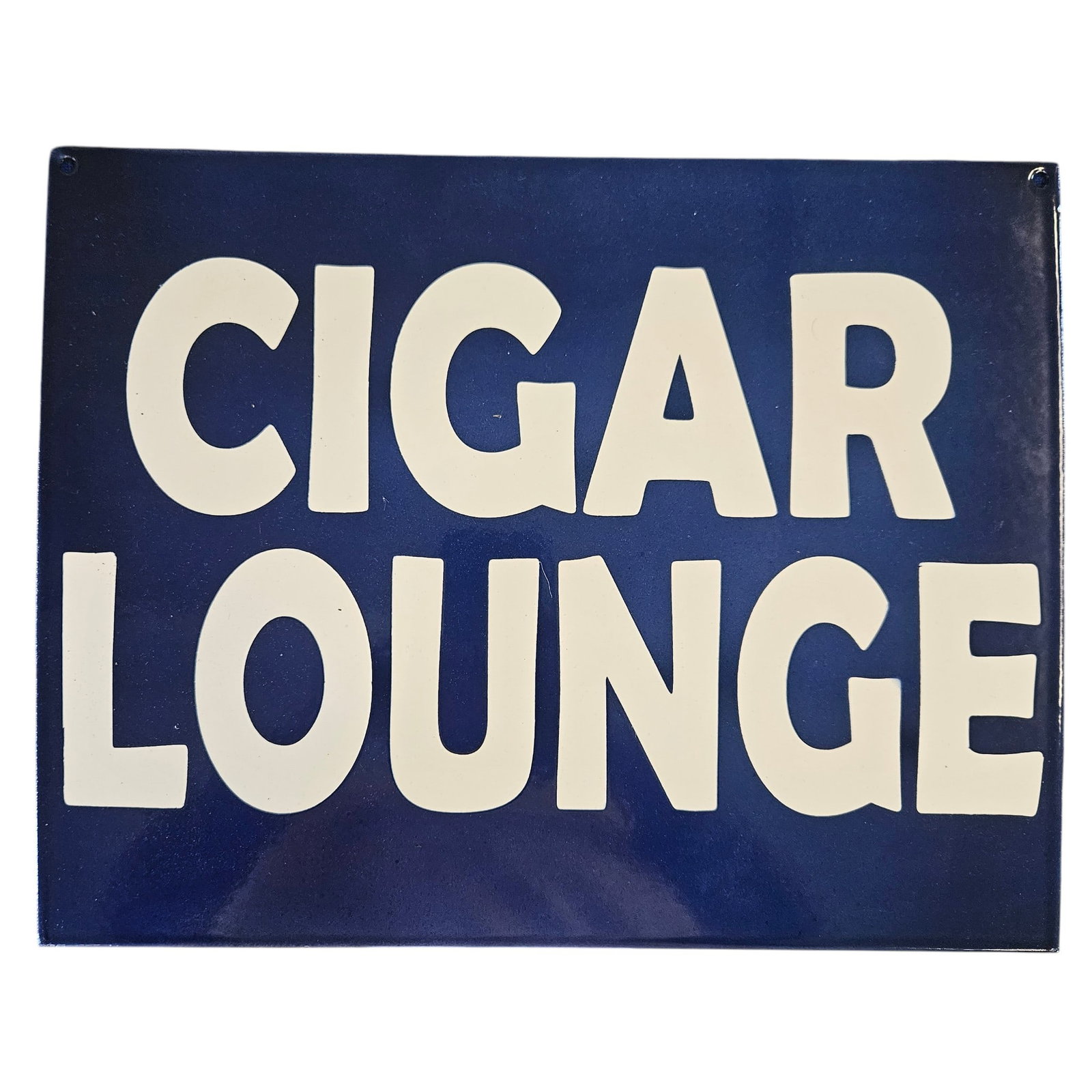 Vintage Cigar Lounge Porcelain Sign - Perfect for Cigar Aficionados and Collectors (1 of 2)