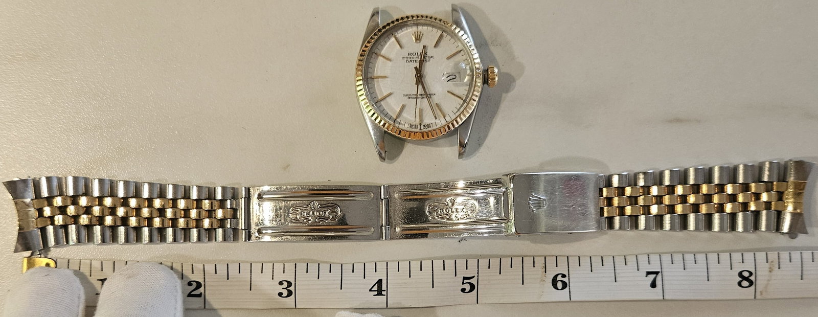 Authentic Vintage Rolex Datejust 16013 Two-Tone 18K Gold & Stainless Watch Original Box - 6