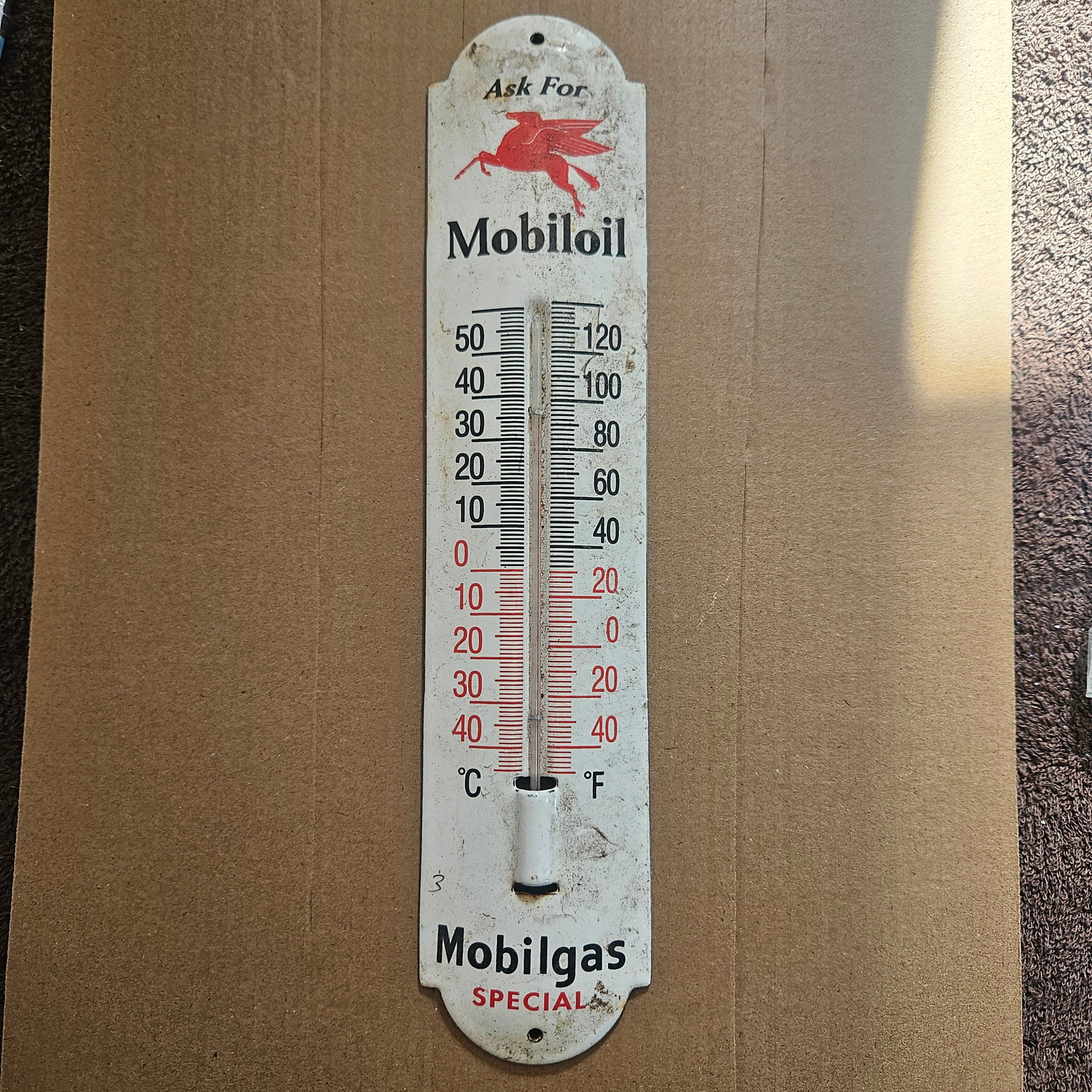Vintage Pepsi-Cola Porcelain Thermometer Sign - Classic Advertising Memorabilia (1 of 2)