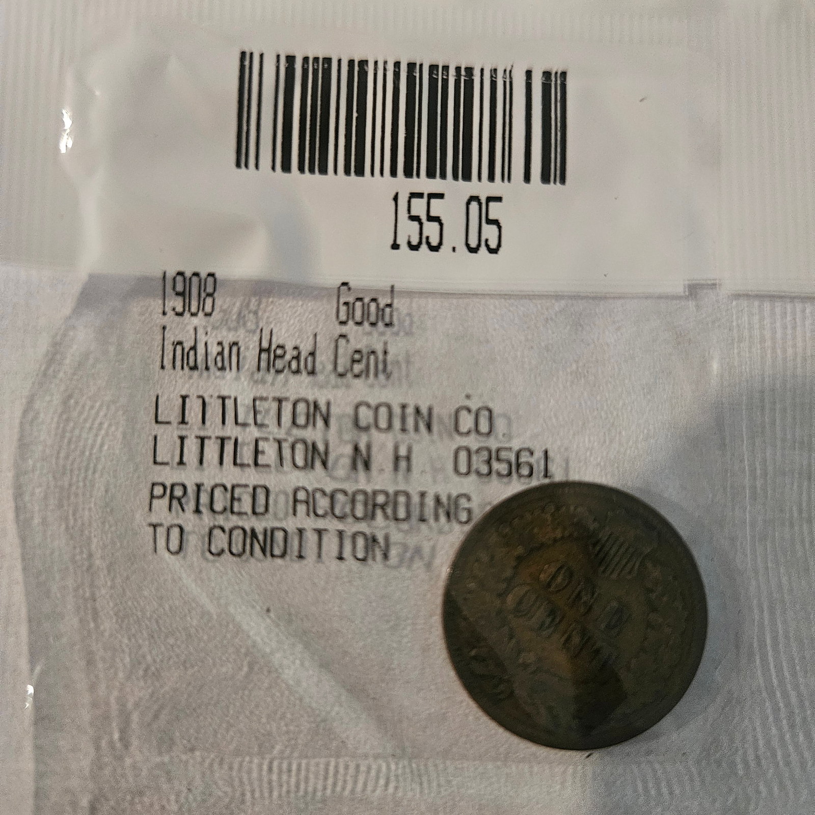 1908 Indian Head Cent Coin ? Unique Vintage Collectible in Good Condition: Discover the charm and historical significance of the 1908 Indian Head Cent, an iconic piece of American numismatic history that holds a special place among collectors and coin enthusiasts alike. **Ab