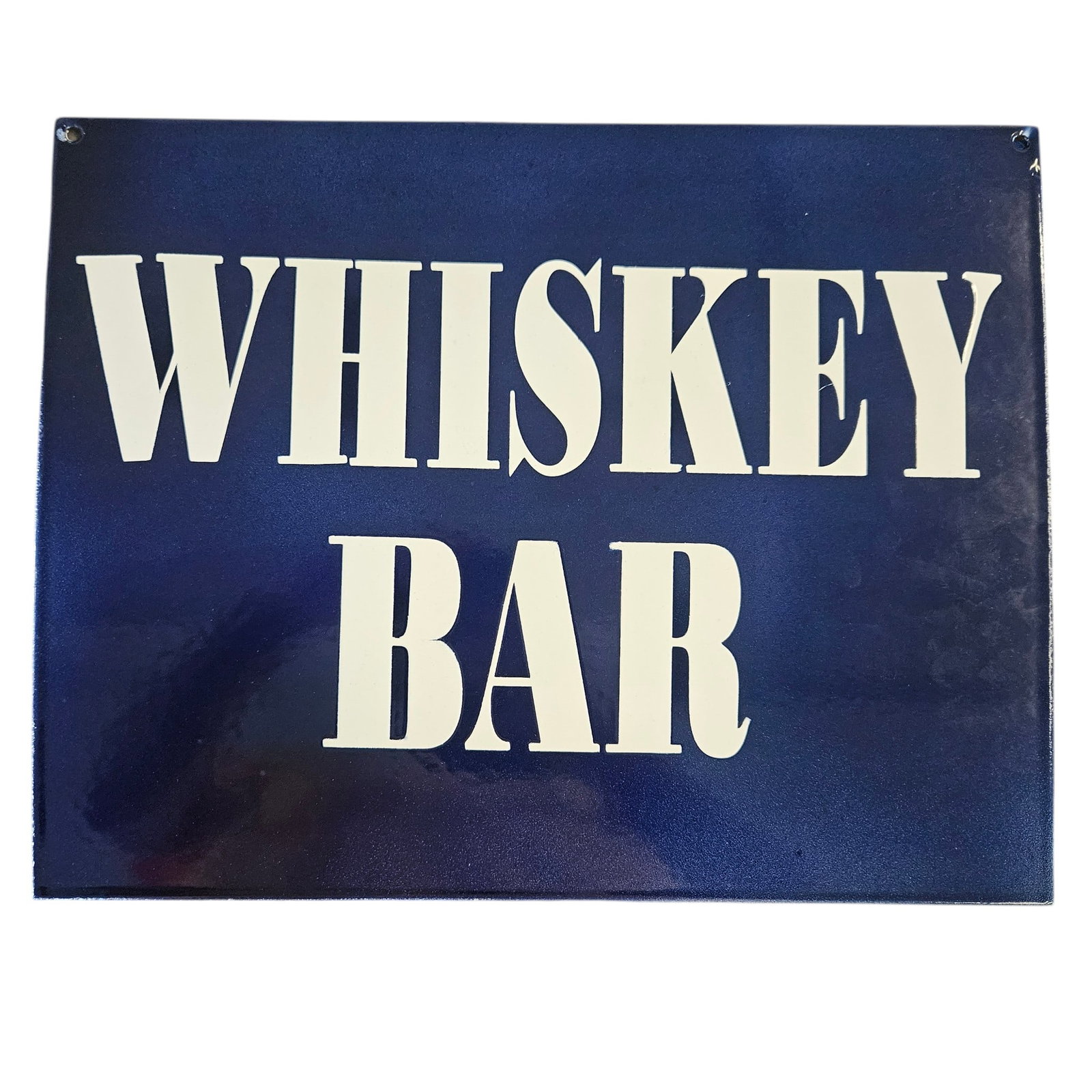 Vintage Porcelain Whiskey Bar Sign - Perfect for Home Bars & Collectors (1 of 2)