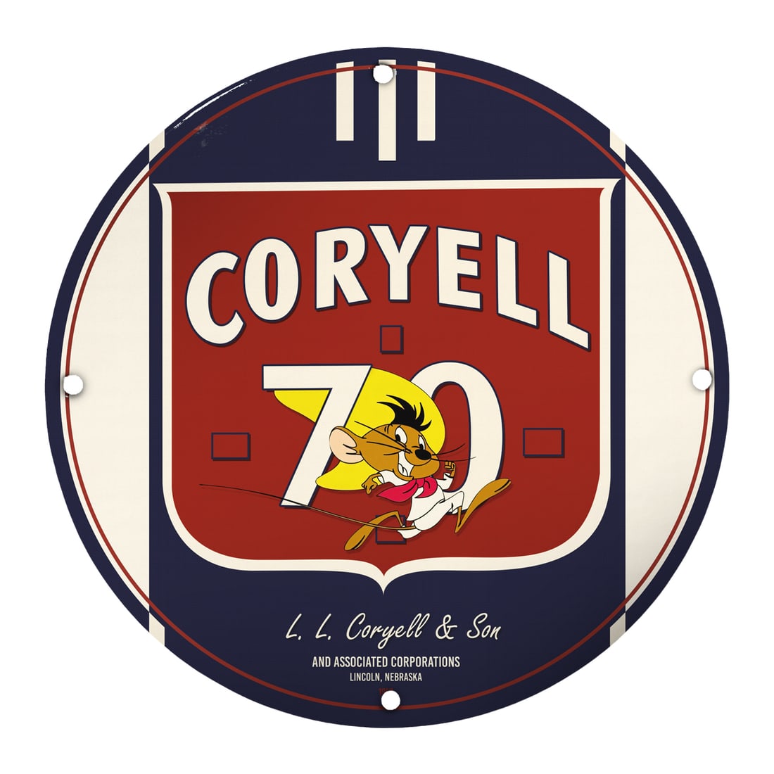 Vintage 8-Inch Porcelain Signs - Unique Collectible Decor for Bidding (1 of 2)
