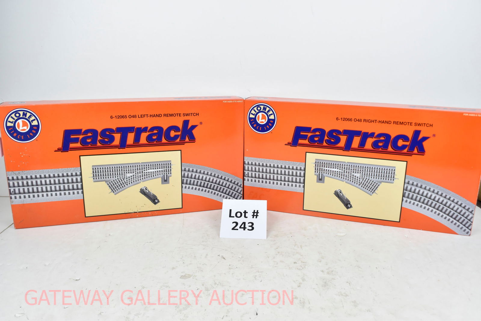Modern Lionel:: 12065 O48 LH, 12066 O48 RH Fastrack Remote Control Switches OB