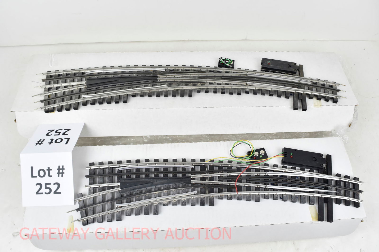 Ross Custom Switches:: Curved #231 LH O96/O72 And #6 Curved LH O96/O72 W/Motors and Controllers OB