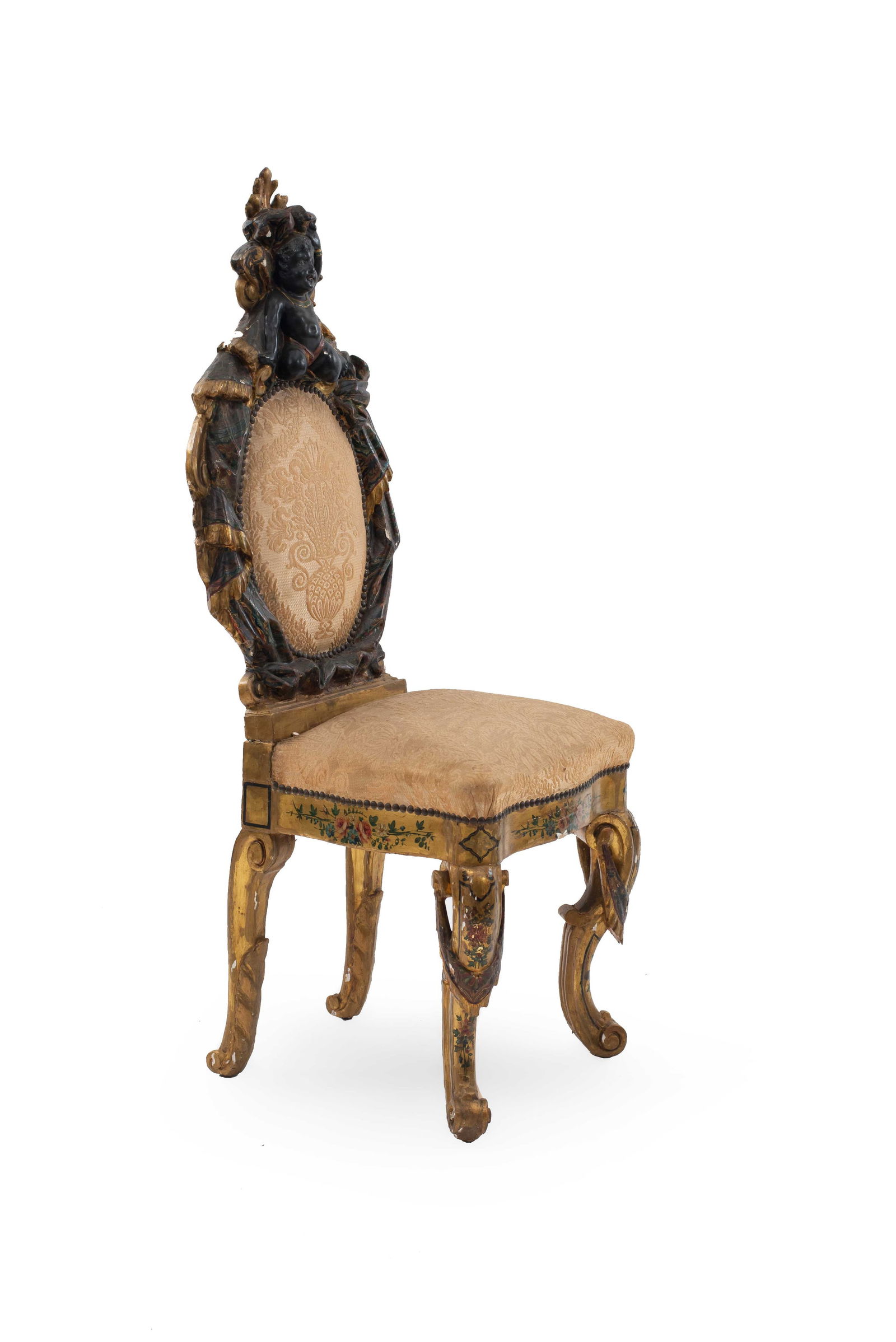 5-Piece Italian Venetian Polychromed Salon Seating Suite (1 of 20)