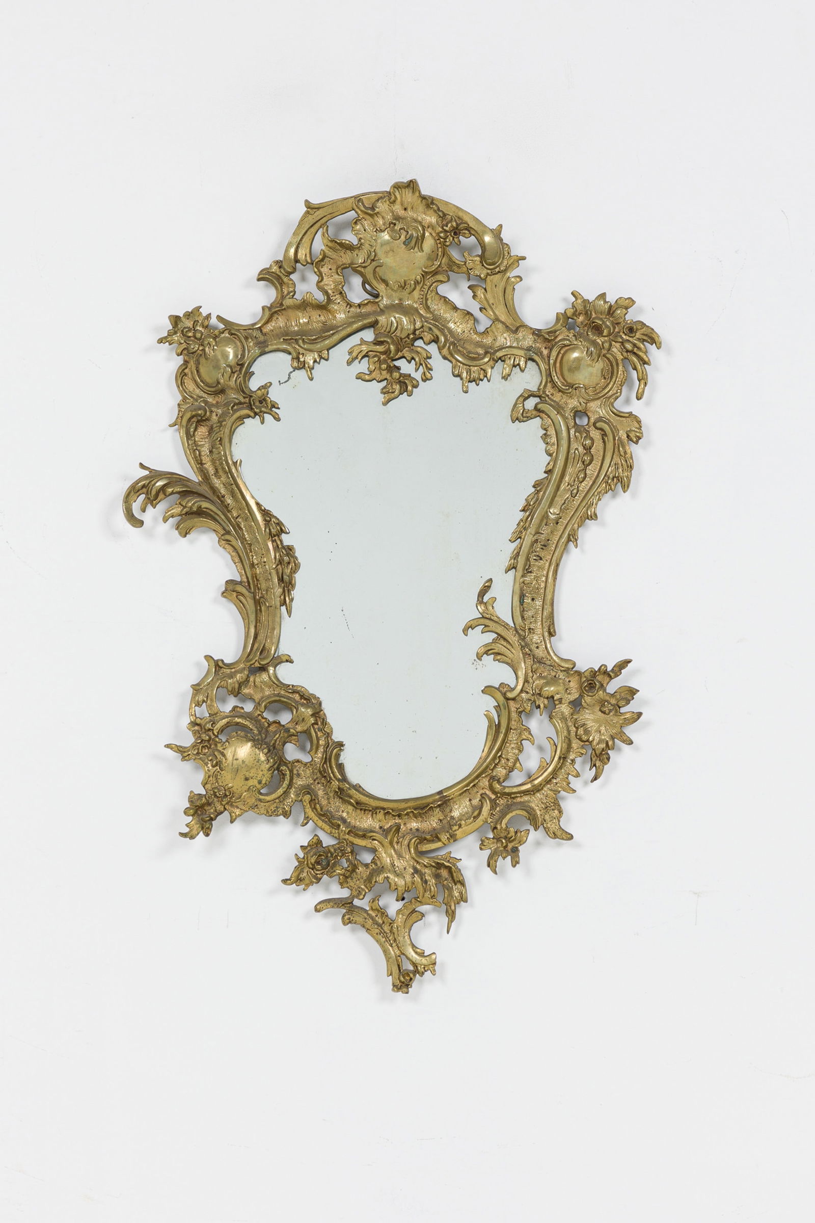 Louis XV-Style Gilt Bronze Wall Mirror (1 of 7)