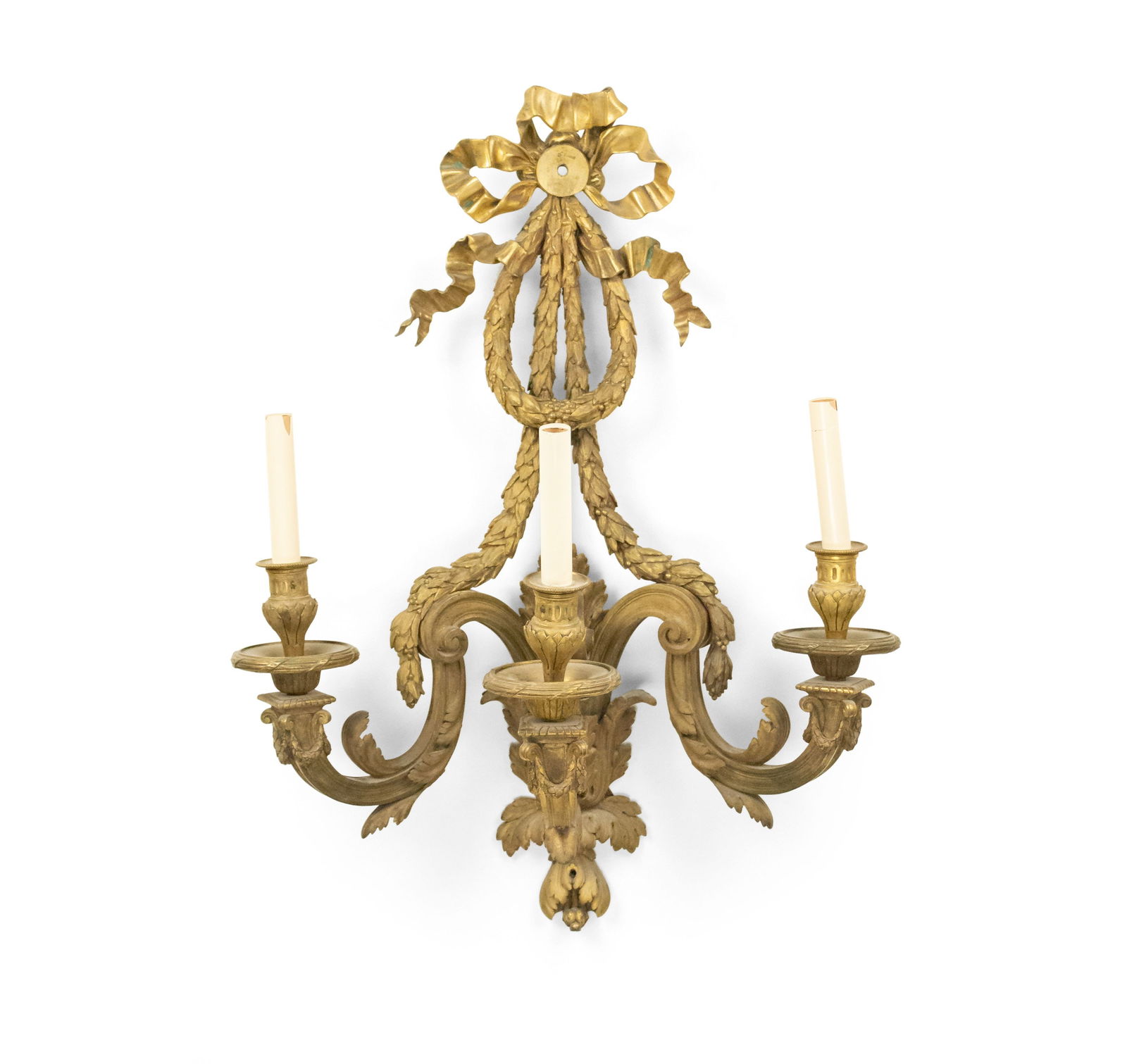 Henry Vian Scroll Arm Bronze Dore Sconce (1 of 10)