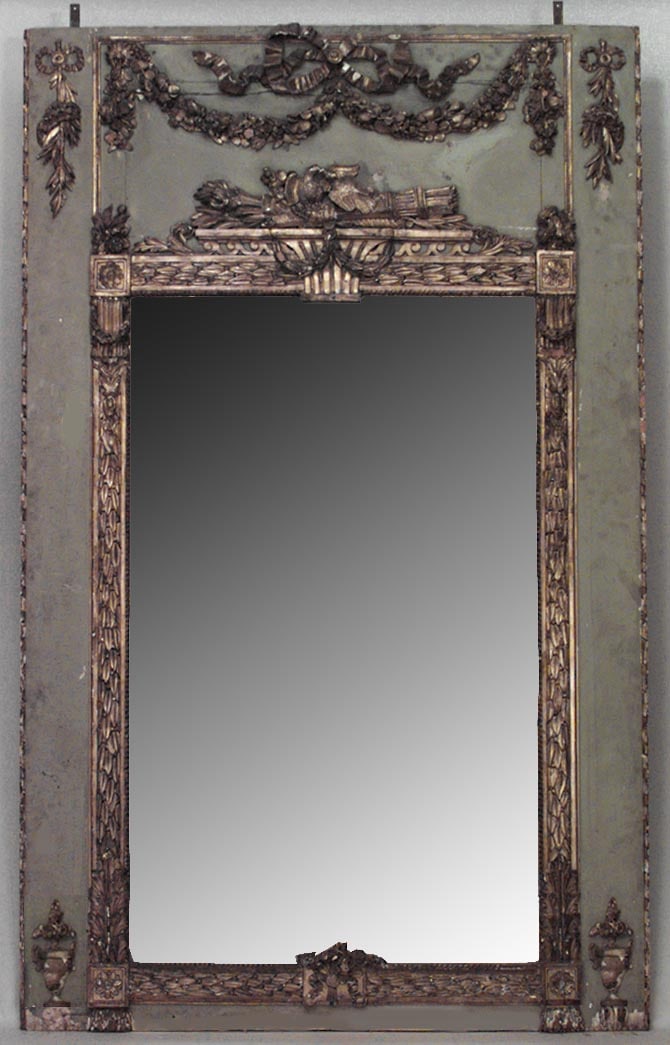 French Louis XVI-Style Trumeau Pier Mirror (1 of 11)