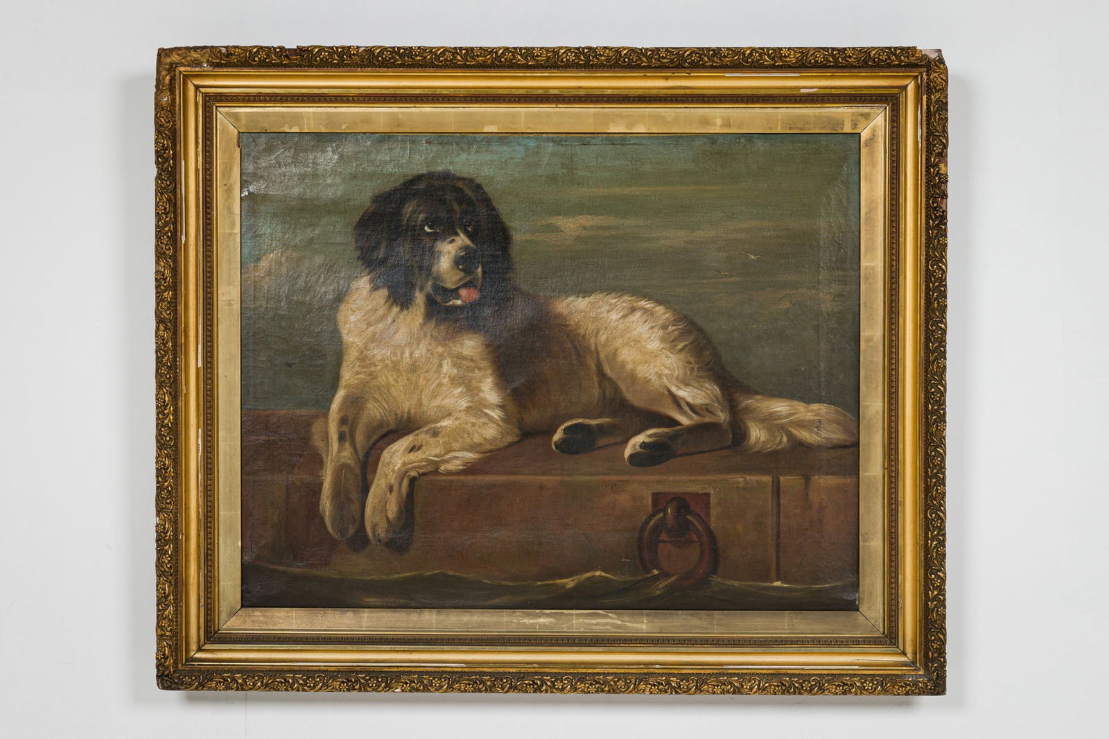 After Edwin Landseer, Oil on Canvas Dog Painting (1 of 12)