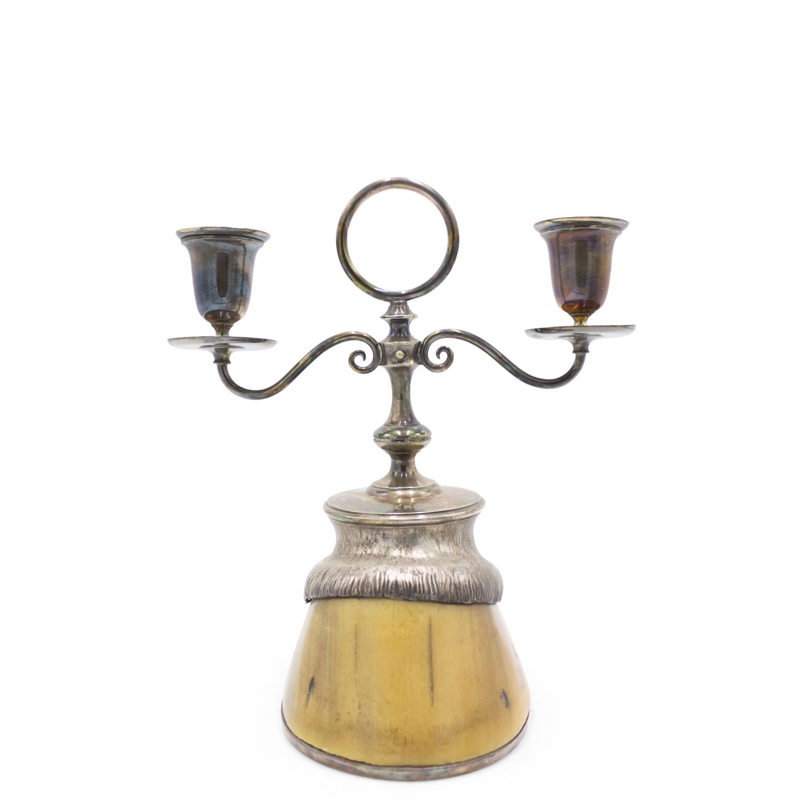Pair English Silver Plate Hoof Candelabra (1 of 12)