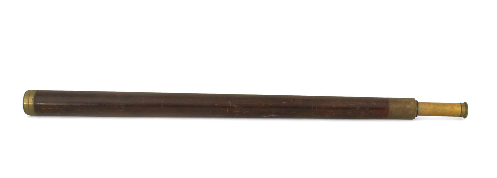English Victorian Brass, Wood Handheld Telescope (1 of 5)