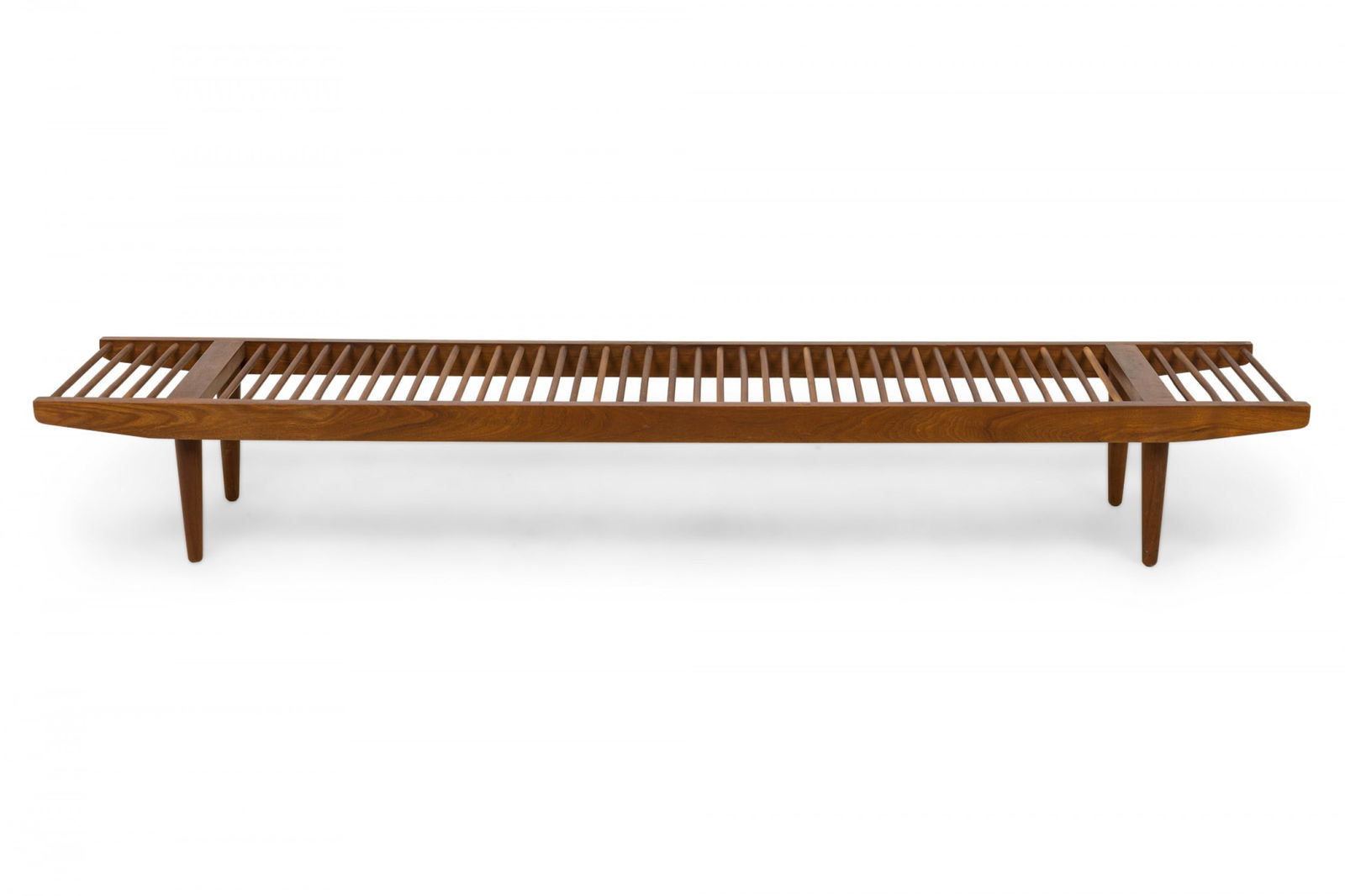 Milo Baughman Mid-Century Walnut Dowel Bench (1 of 10)