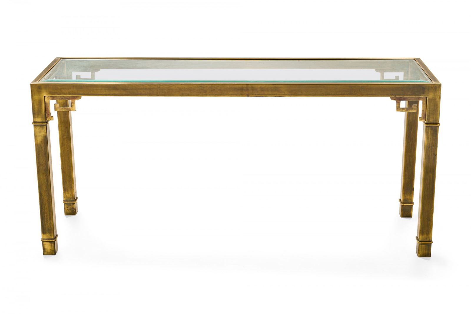Mastercraft Mid-Century Brass Console Table (1 of 8)