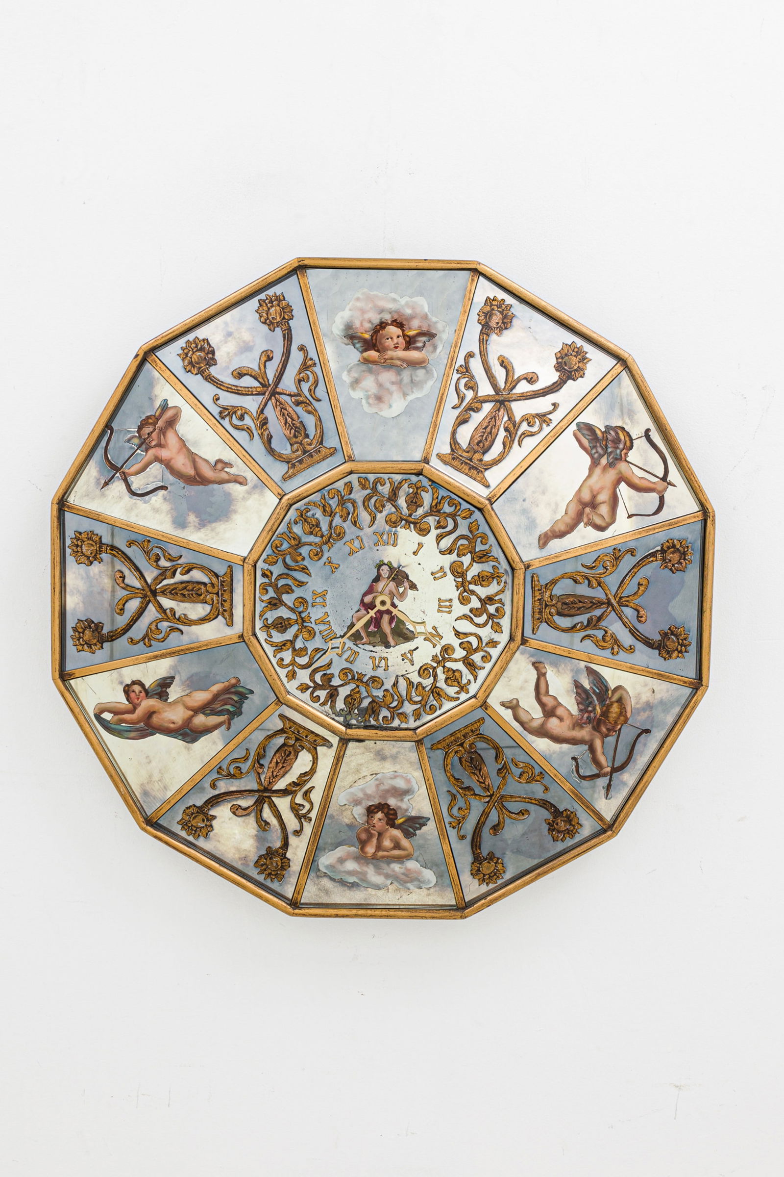 Venetian Style Vintage Eglomise 12-sided Mirror (1 of 7)