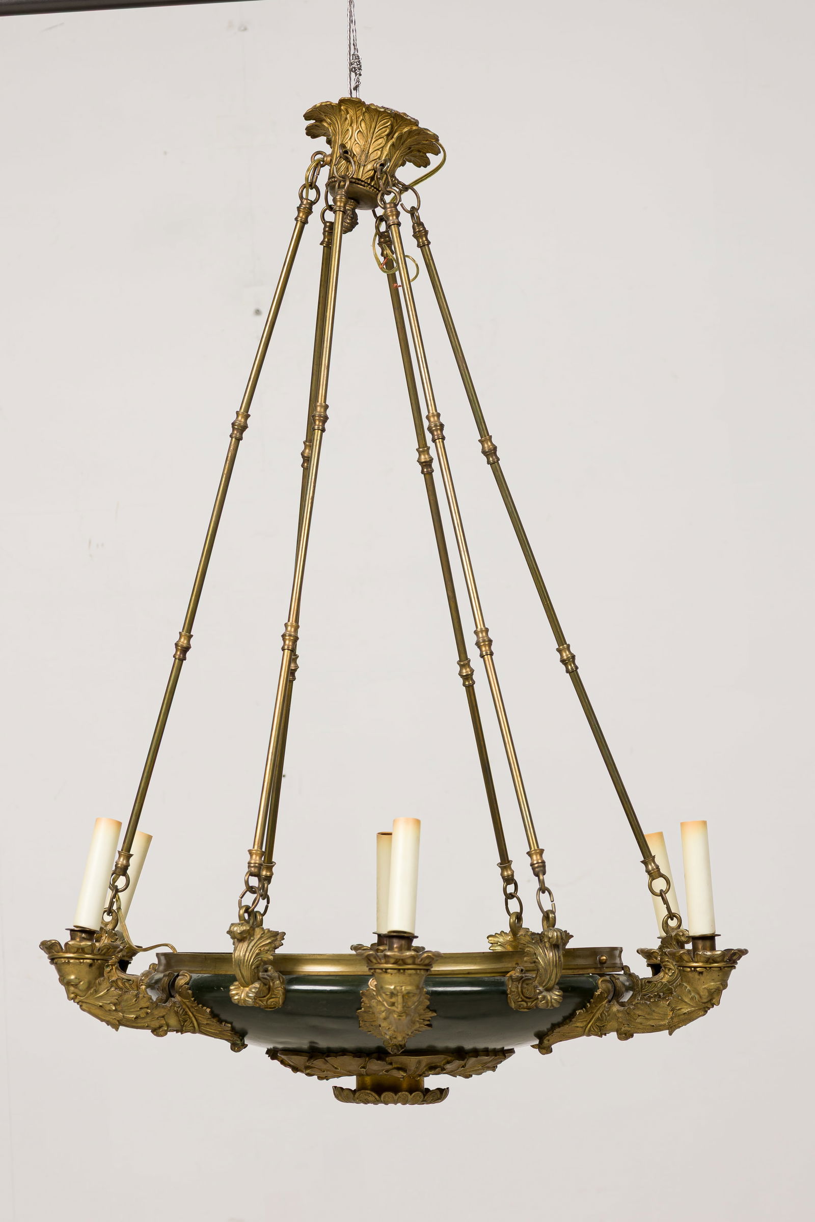Fine Empire Parcel Gilt Bronze 6-Light Chandelier (1 of 11)