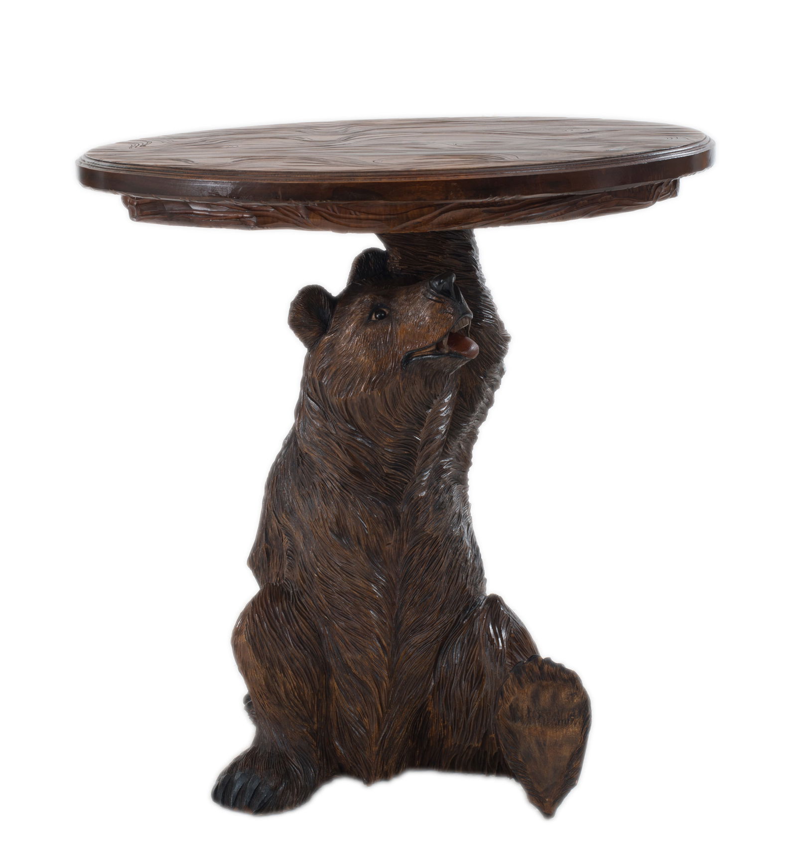 Black Forest walnut bear end table (1 of 12)
