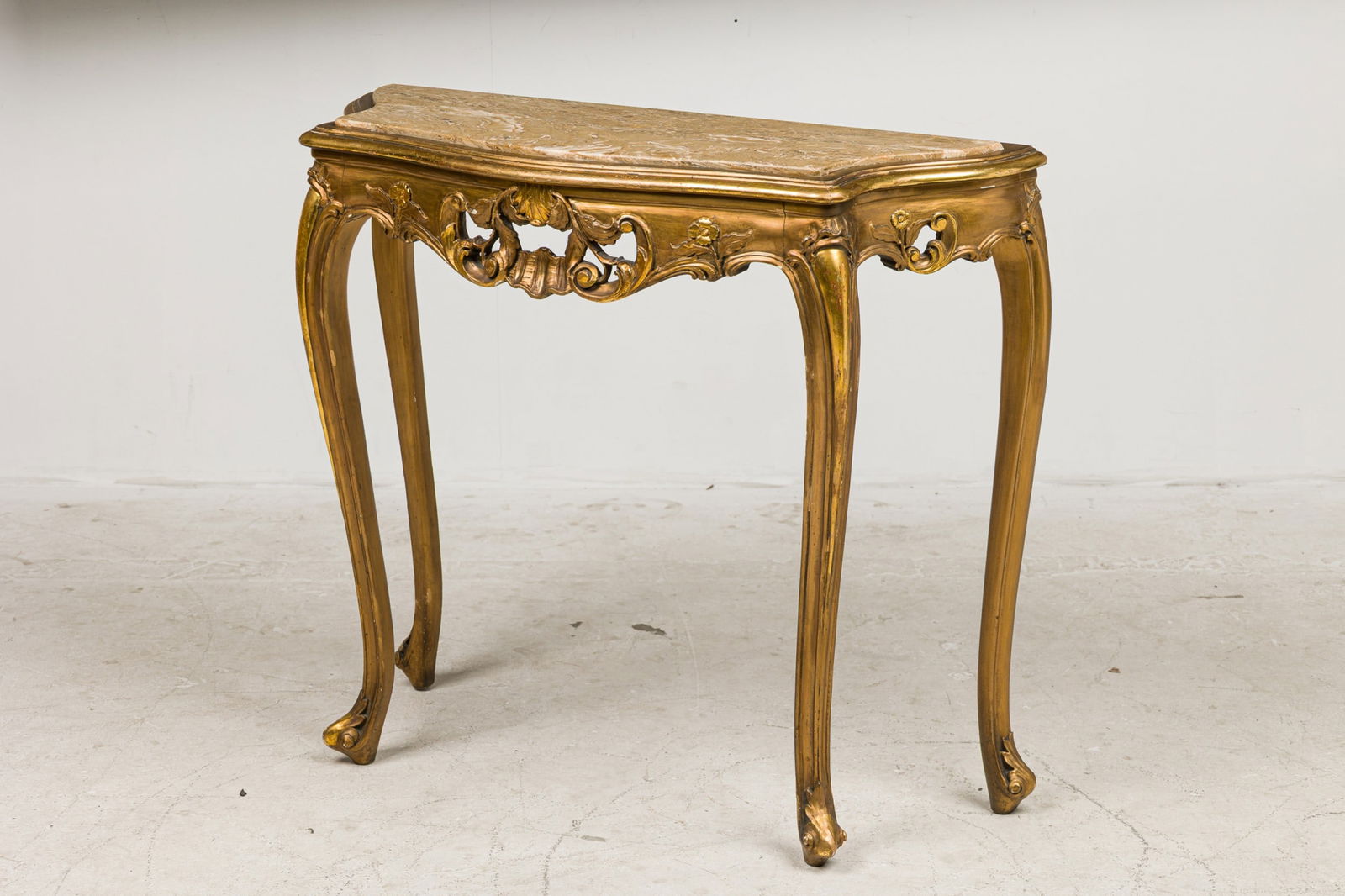 Venetian Giltwood And Marble Console Table (1 of 11)