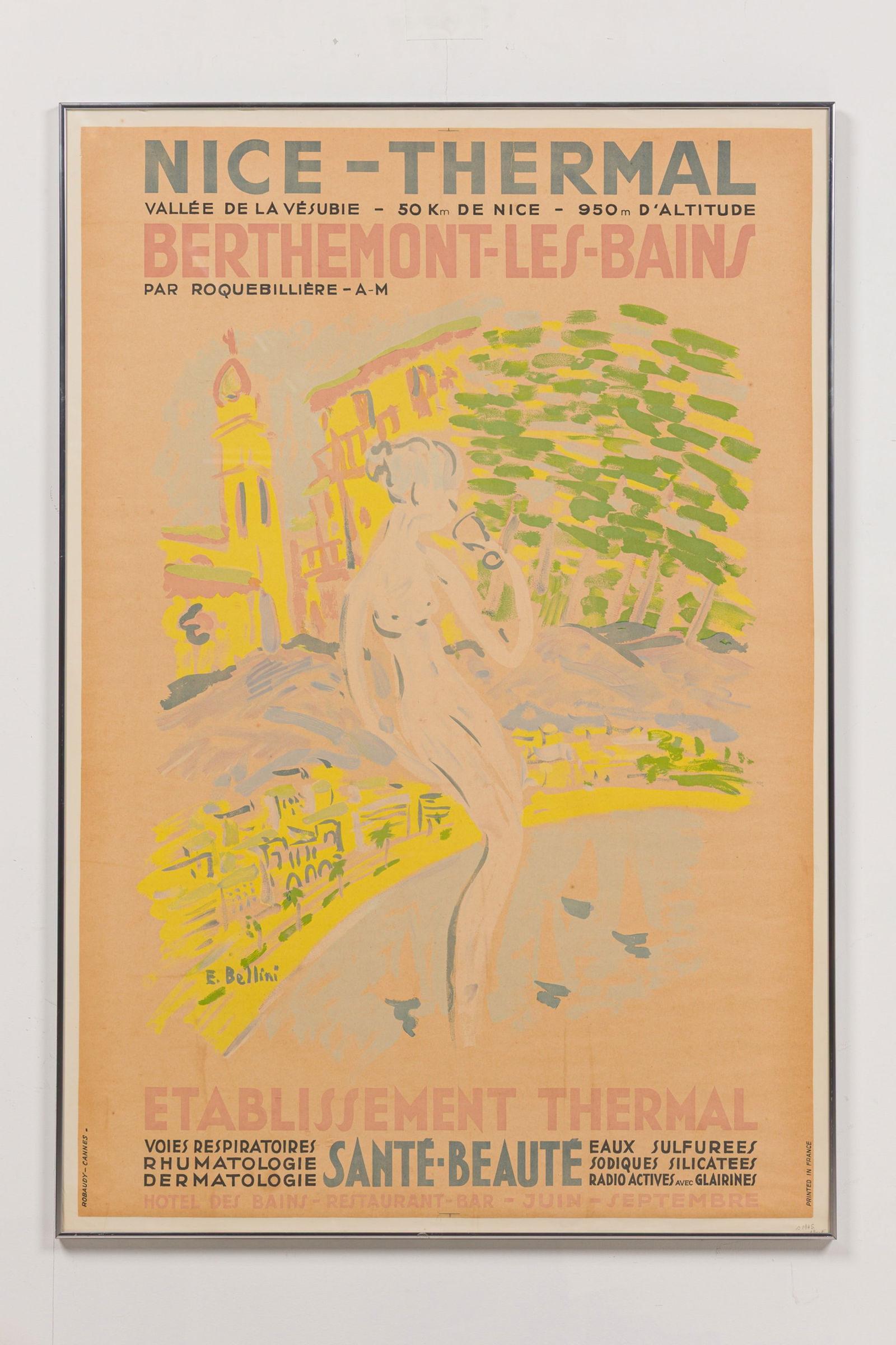 Emmanuel Bellini , Large French Poster, C. 1940s (1 of 10)