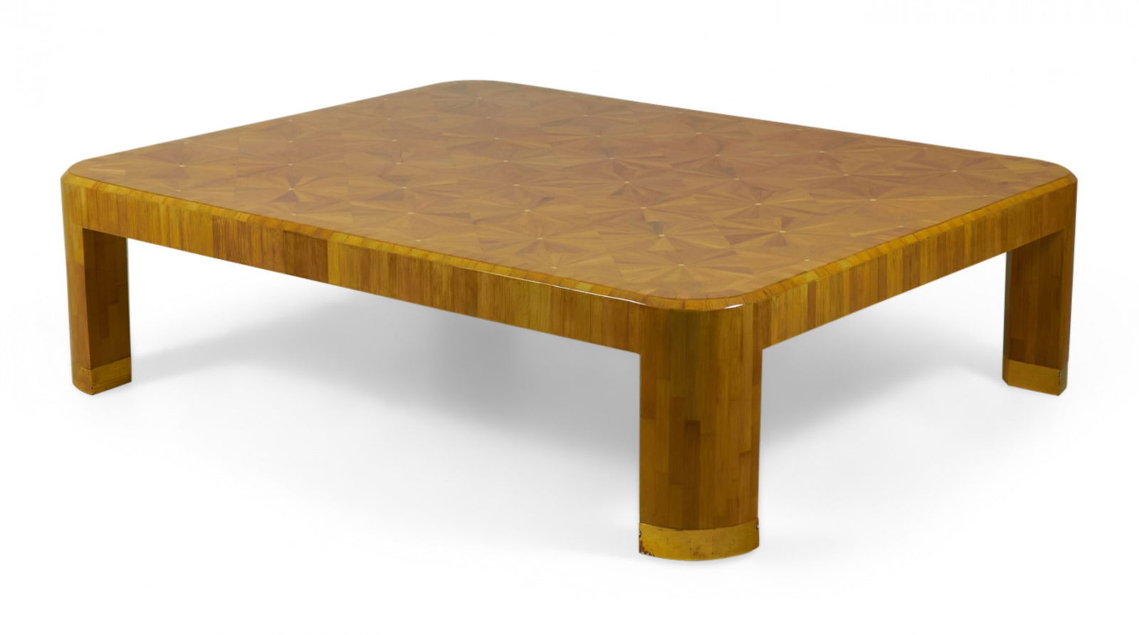 Ron Seff, Straw Starburst Marquetry Coffee Table (1 of 16)