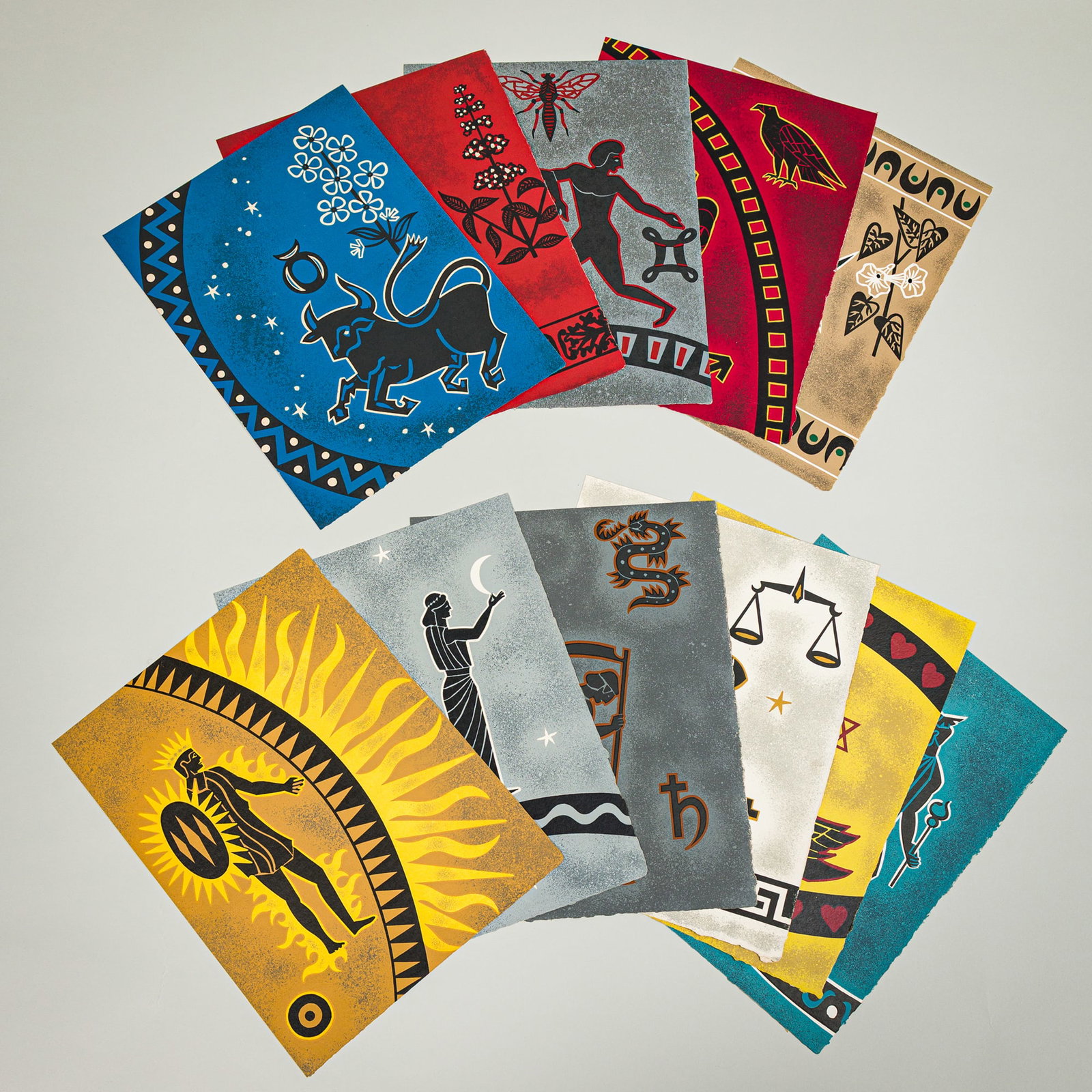 Jean Picart le Doux, (11) color lithographs, 1972 (1 of 12)