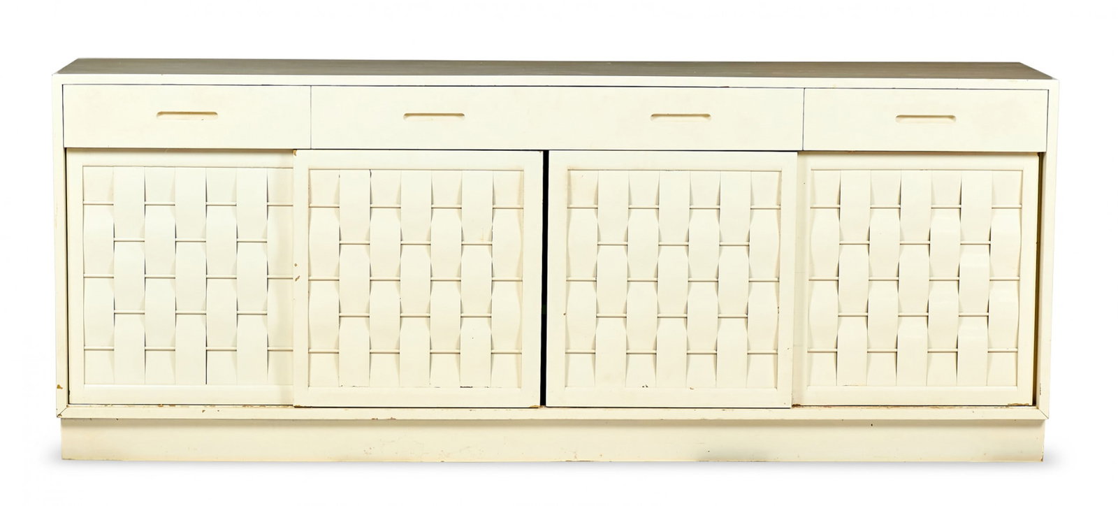 Edward Wormley, woven front cabinet model 4452 (1 of 16)
