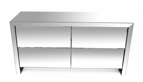 Contemporary Mirrored Chest of Drawers