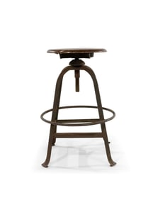 American Industrial Metal Swivel Stool