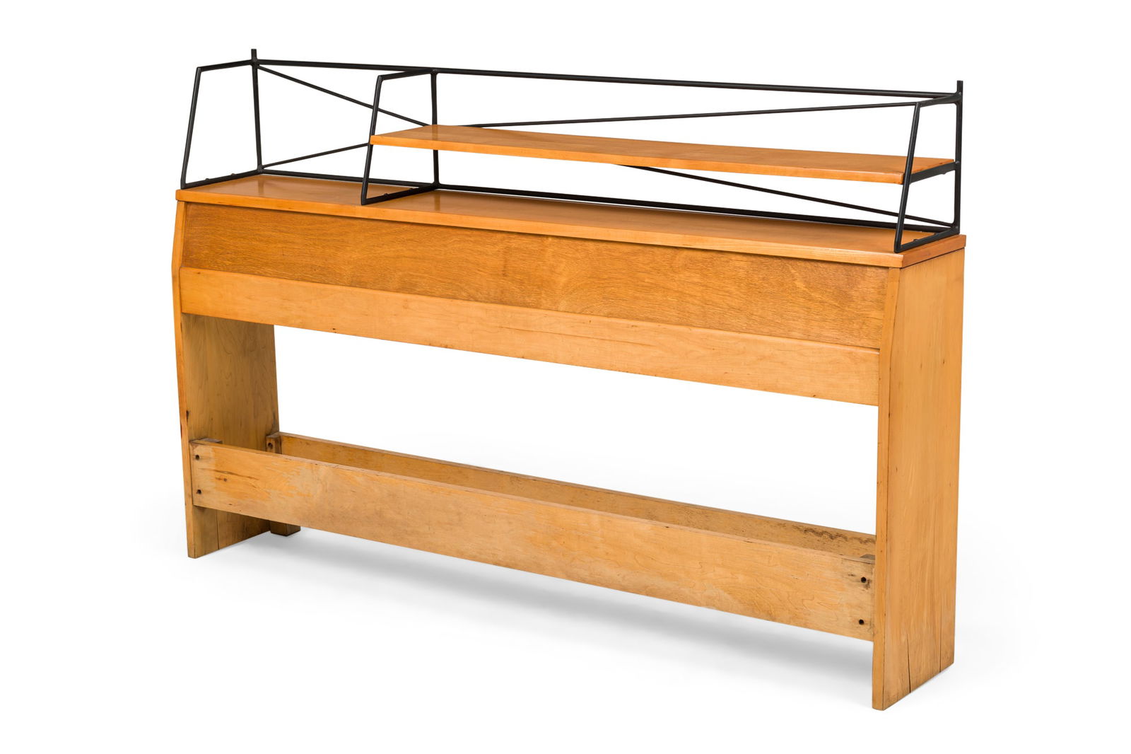 Paul McCobb for Winchendon Furniture Co., Mid-Century full-size bookcase/headboard (1 of 15)
