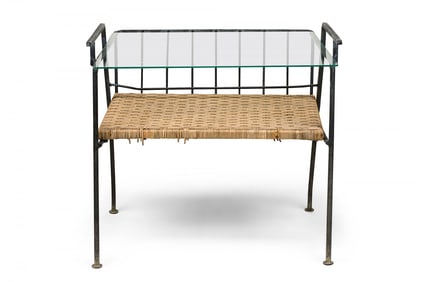 Maurizio Tempestini for Salterini, Mid-Century metal magazine end table