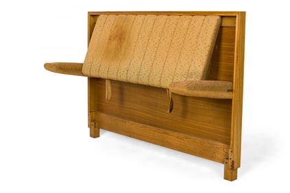Edward Wormley for Dunbar, fold down arms single bed headboard