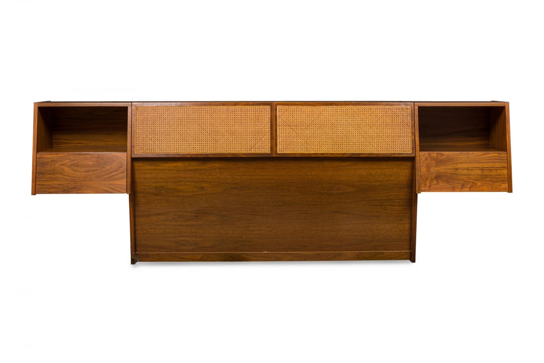 Stanley Young for Glenn of California, Walnut & Cane queen headboard (1 of 12)
