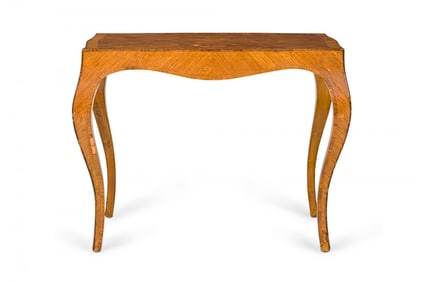 Italian Mid-Century Parquetry Veneer End / Side Table