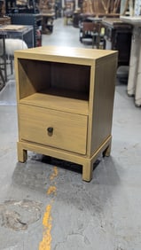 Widdicomb Modern, Walnut single drawer nightstand