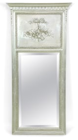 Italian Neo-Classical Style Pier Mirror in Painted Silver