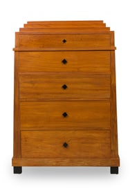 Biedermeier Style Highboy Chest of Drawers