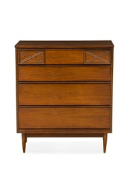 American Mid-Century 4 Drawer Dresser Cabinet